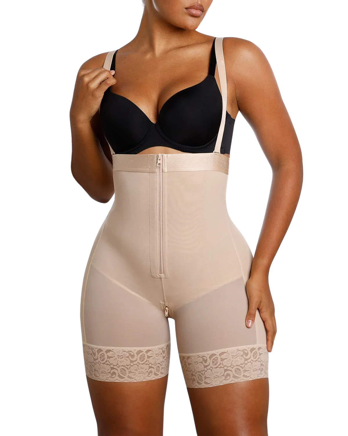 Body de compresión Firm Tummy Shaper con levantador de glúteos | SilkyContour