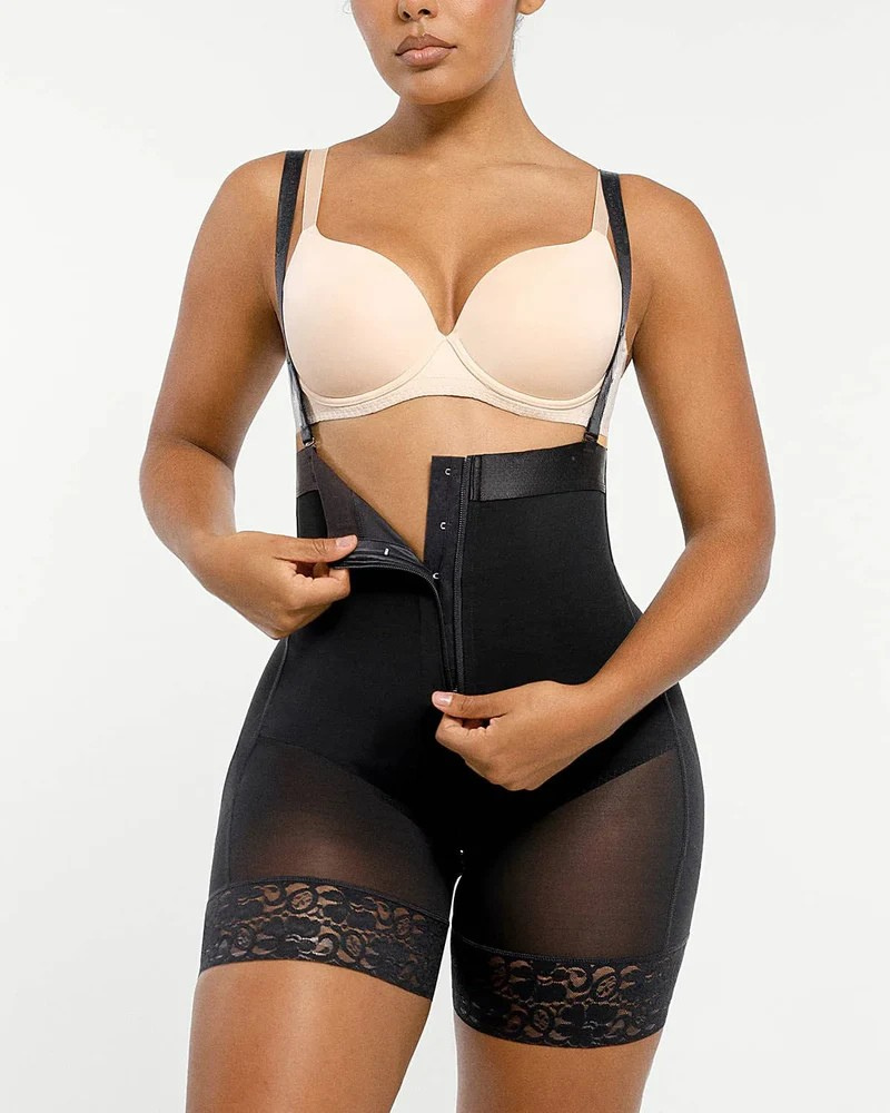 Body de compresión Firm Tummy Shaper con levantador de glúteos | SilkyContour