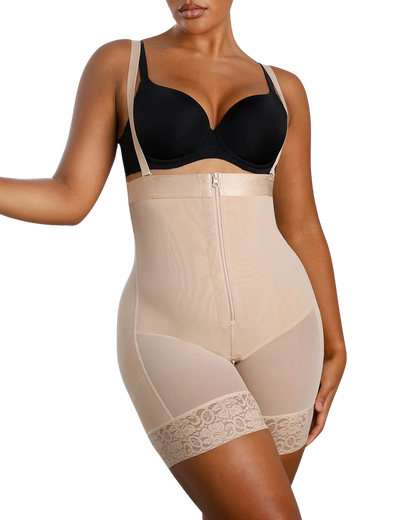 Body de compresión Firm Tummy Shaper con levantador de glúteos | SilkyContour